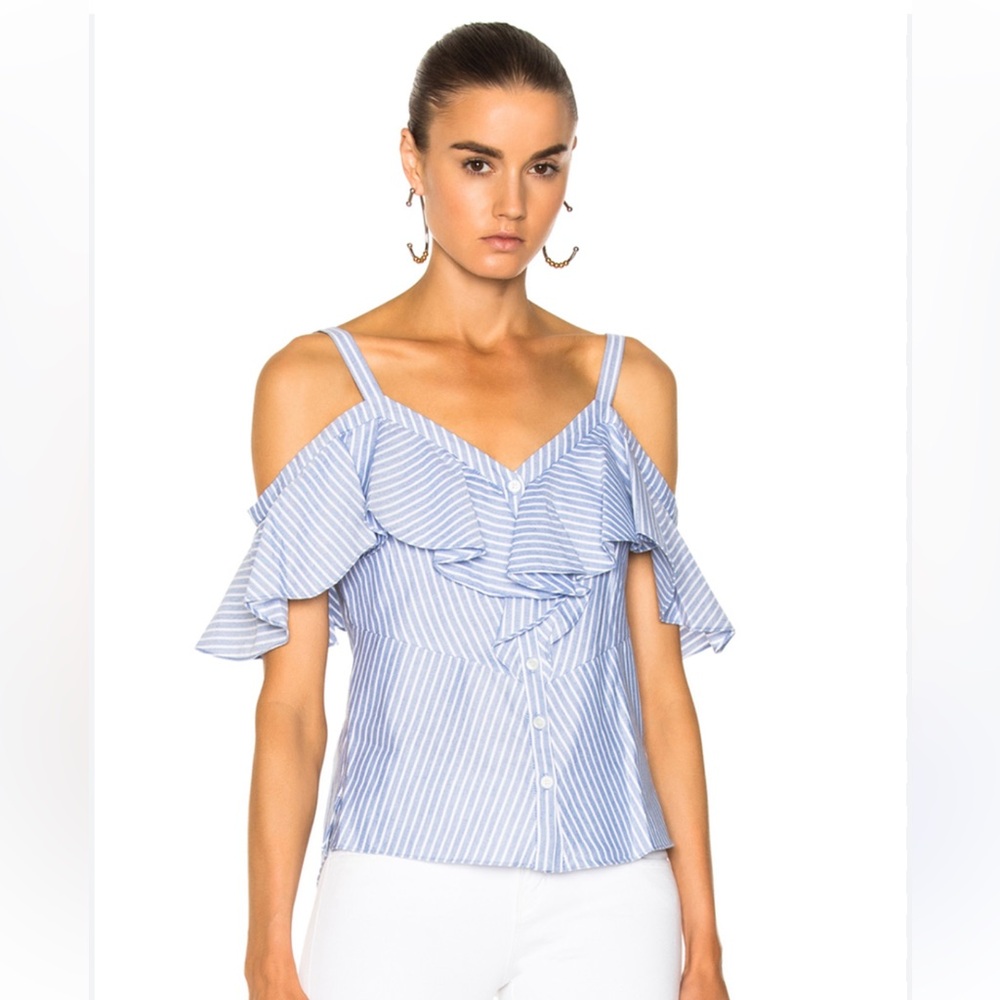 Veronica Beard GRANT OFF THE SHOULDER TOP